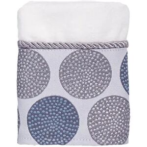 Avanti Dotted Circle Washcloth, White