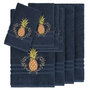 Linum Home Textiles 8-piece Turkish Cotton Welcome Embellished Towel Set, Multicolor