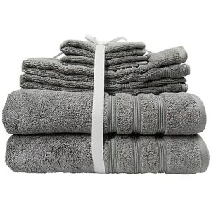 Sonoma Goods For Life Organic Cotton 6-piece Bath Towel Set, Light Grey, 6 Pc Set