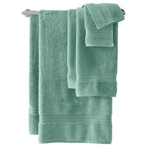 Lands' End Supima Cotton 6-piece Bath Towel Set, Dark Green