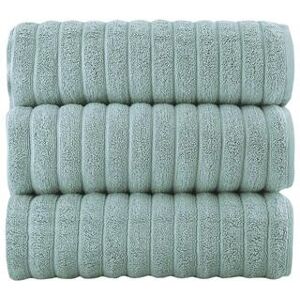 Classic Turkish Towels Genuine Cotton Soft Absorbent Brampton Bath Sheet Set of 3, Green