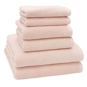 Linum Home Textiles 6-piece Turkish Cotton Ediree Bath Towel Set, Pink, 6 Pc Set