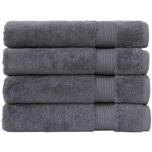 Classic Turkish Towels Genuine Cotton Soft Absorbent Amadeus Bath Towels 30x54 4 Piece Set, Red/Coppr