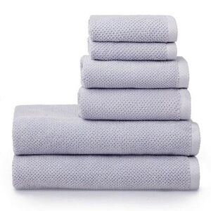 Welhome Franklin 6-piece Bath Towel Set, Lt Purple, 6 Pc Set