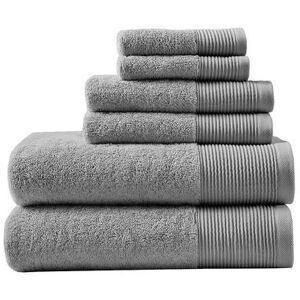 Beautyrest Nuage Luxurious Antimicrobial 6-piece Bath Towel Set, Brown