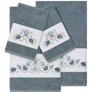 Linum Home Textiles Bella 4-piece Embellished Bath Towel Set, Multicolor, 4PC SET