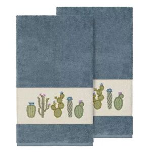 Linum Home Textiles Turkish Cotton Mila Embellished Bath Towel Set, Multicolor, 2 Pc Set