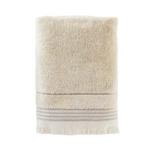 Saturday Knight, Ltd. Jude Fringe Bath Towel, Grey