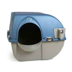 Omega Paw PR-RA15-1 Roll 'N Clean Self Cleaning Litter Box, Regular, Pearl Blue, Multicolor