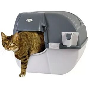 Omega Paw EZ-RA20-1 Elite Roll 'N Clean Self Cleaning Litter Box, Large, Gray, Multicolor