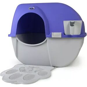 Omega Paw Roll 'n Clean Self Cleaning Cat Kitten Litter Box with Litter Box Mat, Not Applic