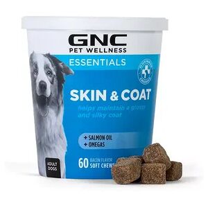 GNC GNC Pets ESSENTIALS, Skin & Coat, All Dog, 60-ct 2.2g Soft Chews, Multicolor