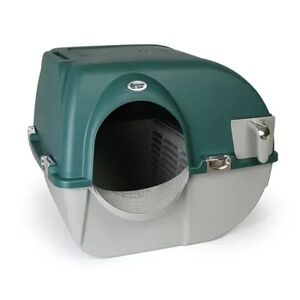 Omega Paw VM-RA15-1-PR Premium Roll 'N Clean Self Cleaning Litter Box, Green, Multicolor