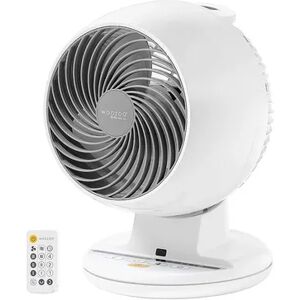 IRIS USA Remote Controlled Desktop Portable Compact Small Oscillating Fan, White