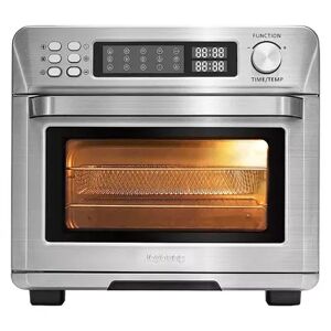 Joyoung 25 Qt Air Fryer Toaster Convection Oven with 14 Presets, Stainless Steel, Beige Over