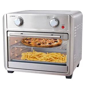 Brentwood Appliances Brentwood 1700 Watt 24 Quart Convection Air Fryer Toaster Oven in Silver, Beige Over