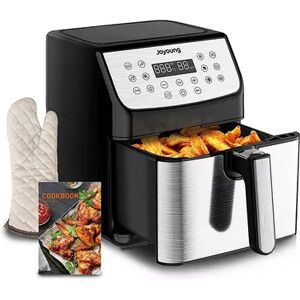 Joyoung JY-590 5.8 Quart Multi Tasker Double Basket Air Fryer w/ LED Touchscreen, Grey