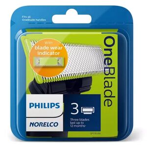 Philips Norelco OneBlade Replacement Blade (3-Pack), Multicolor