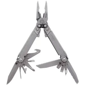 SOG PowerAccess Assist MT Steel 21 Tool Multi Tool w/ Nylon Sheath, Stonewashed, Grey