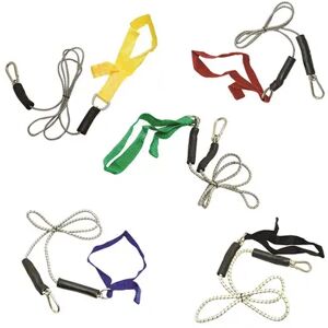 Cando 10-5819 4 ft. Exercise Bungee Cord with Attachments - Set of 5, Clrs