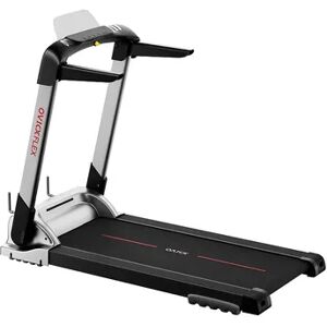 OVICX Quiet Portable Folding Flex Treadmill w/ Bluetooth & Fitness Tracking App, Grey