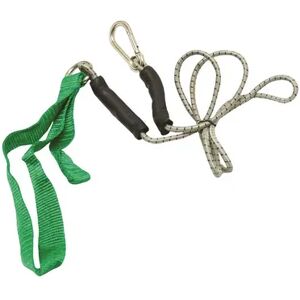 Cando 10-5813 4 ft. Exercise Bungee Cord with Attachments, Green - Medium, Clrs