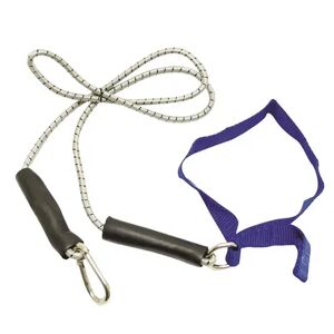 Cando 10-5814 4 ft. Exercise Bungee Cord with Attachments, Blue - Heavy, Clrs