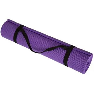 Wakeman Outdoors Wakeman 80-5135-PURPLE Double Sided Comfort Foam Durable Non Slip Yoga Mat for Fitness Pilates & Workout with Carrying Strap - Purple, Multicolor