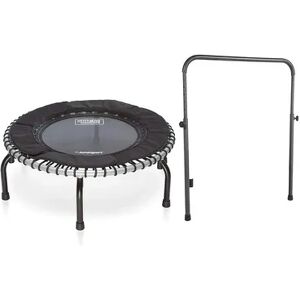 JumpSport 370 Indoor Lightweight 39-Inch Heavy Duty Fitness Trampoline, Black, Grey