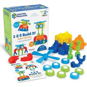 Learning Resources 1-2-3 Build It! Robot Factory, Multicolor