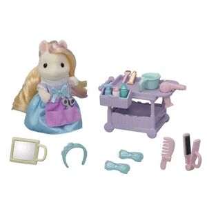Calico Critters Pony's Hair Stylist Set Dollhouse Playset with Figure and Accessories, Multicolor