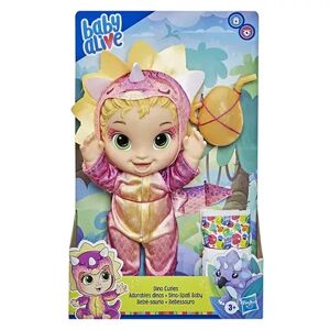 Baby Alive Dino Cuties Triceratops Blonde Hair Doll, Yellow