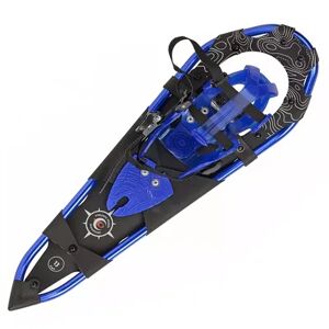 Crescent Moon Womens Athletic Trail Snowshoes w/ Crampons, Gold 13 Sapphire Blue, Brt Blue