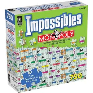 BePuzzled Hasbro Impossibles Monopoly Puzzle, Multicolor