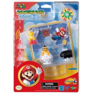 Epoch Games Super Mario Balancing Games Plus Tabletop Skill Game with Collectible Super Mario Action Figures, Multicolor