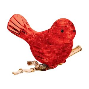 University Games 3D Crystal Puzzle - Red Bird 47-Pieces, Multicolor