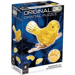 BePuzzled 3D Yellow Bird Crystal Puzzle