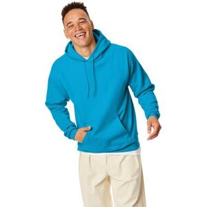 Hanes P170 Ecosmart 50/50 Pullover Hooded Sweatshirt in Teal size 5XL Cotton Polyester