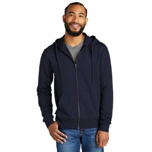 Allmade AL4002 Organic French Terry Full-Zip Hoodie in Night Sky Navy Blue size Large Cotton