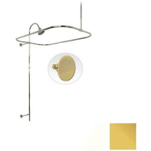 Randolph Morris 54 Inch End Mount Shower Conversion Kit with Watering Can Shower Head RMSHOWERKIT3WPB