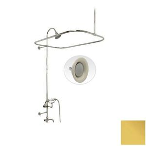 Randolph Morris 54 Inch End Mount Shower Conversion Kit with Handshower Cradle & Sunflower Shower Head RMSHOWERKIT5SPB