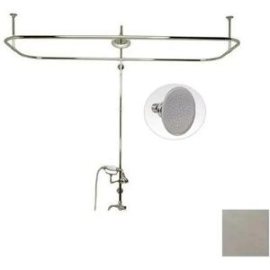 Randolph Morris Side Mount Shower Conversion Kit with Handshower Cradle & Watering Can Shower Head RMSHOWERKIT6WBN