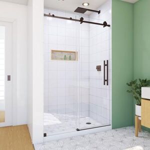 Dreamline Enigma-X 44 - 48 in. W x 76 in. H Clear Sliding Shower Door in Oil Rubbed Bronze SD61480760VDX06