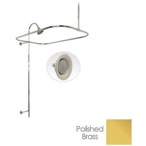 Randolph Morris 54 Inch End Mount Shower Conversion Kit with Sunflower Shower Head RMSHOWERKIT3SPB