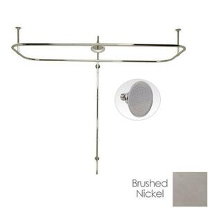 Randolph Morris Side Mount Shower Conversion Kit with Watering Can Shower Head RMSHOWERKIT4WBN
