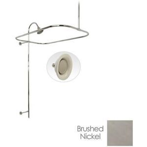 Randolph Morris 60 Inch End Mount Shower Conversion Kit with Sunflower Shower Head RMSHOWERKIT3S-60BN