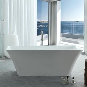 Randolph Morris Lily 59 Inch Acrylic Double Ended Freestanding Tub RMJ31-RG