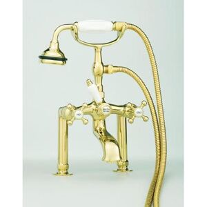 Cheviot Extra Tall Deck Mount Tub Faucet with Hand Shower - 6 Inch Centers 5112-BN