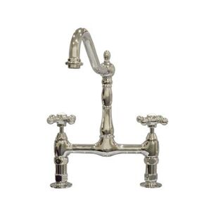 Randolph Morris Bridge Style Sink Faucet with Metal Cross Handles RMK728MC-CP