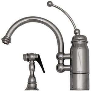 Whitehaus Collection New Horizon Kitchen Faucet with Side Spray - Chrome 3-3170-C